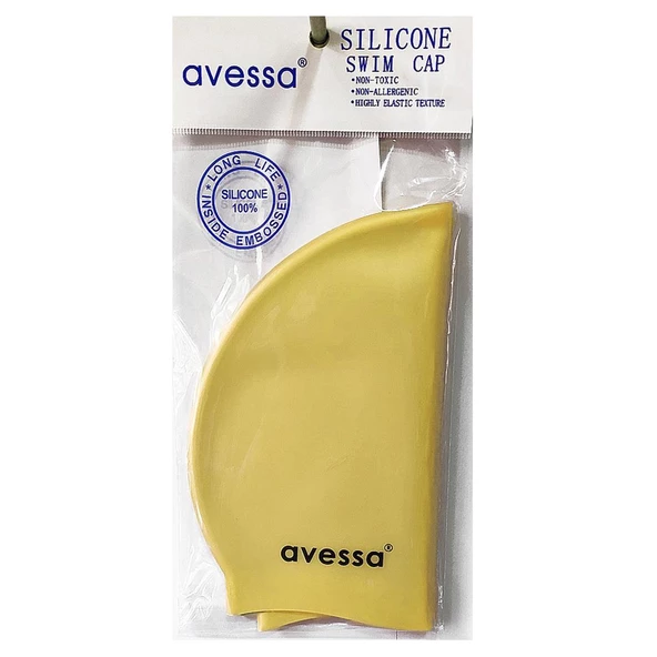 Avessa Silikon Bone Sarı Havuz Bonesi SC-202 - Resim 2