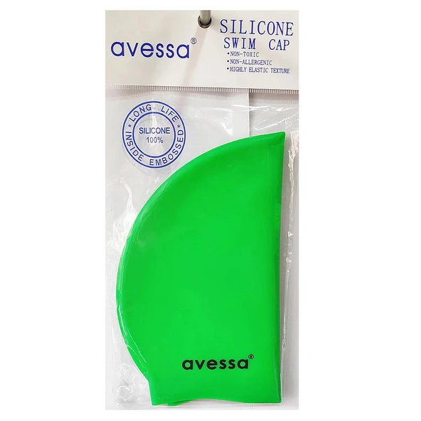 Avessa Silikon Bone Yeşil Havuz Bonesi SC305 ürün görseli 1