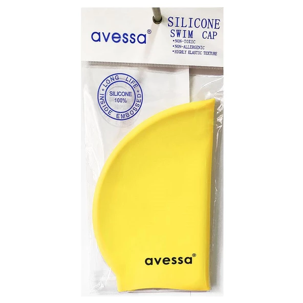 Avessa Silikon Bone Sarı Havuz Bonesi SC807 ürün görseli 1