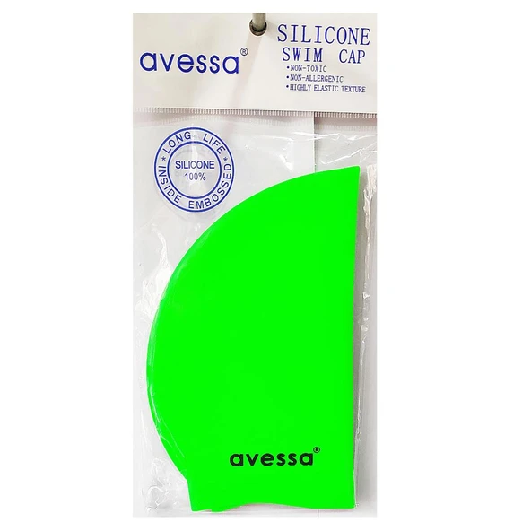 Avessa Silikon Bone Fıstık Yeşili Havuz Bonesi SC405 ürün görseli 1