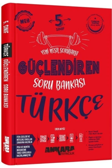 5.SINIF TÜRKÇE GÜÇLENDİREN SORU BANKASI  ANKARA YAYIN ürün görseli 1