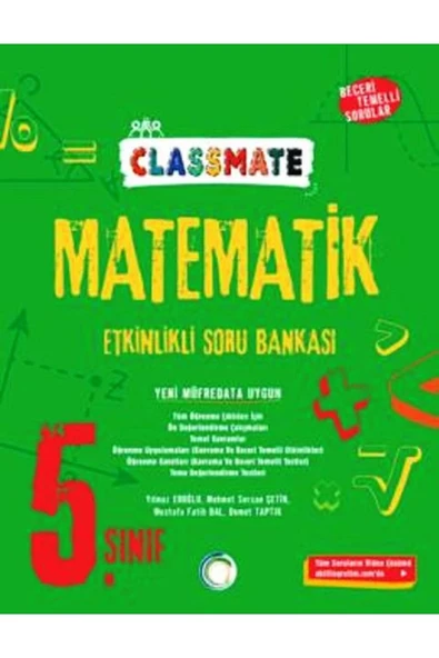 OKYANUS 5.SINIF CLASSMATE MATEMATİK ETKİNLİKLİ SORU BANKASI ürün görseli 1