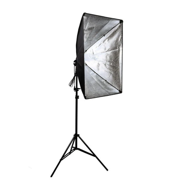 Softbox 50x70 Tekli Set Sürekli LED Işık Tek Duylu - Resim 3
