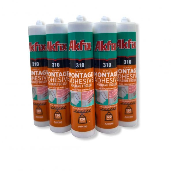 Kartonpiyer & Stropiyer Yapıştırıcı Beyaz 310 Ml x 5Li Set ürün görseli 1