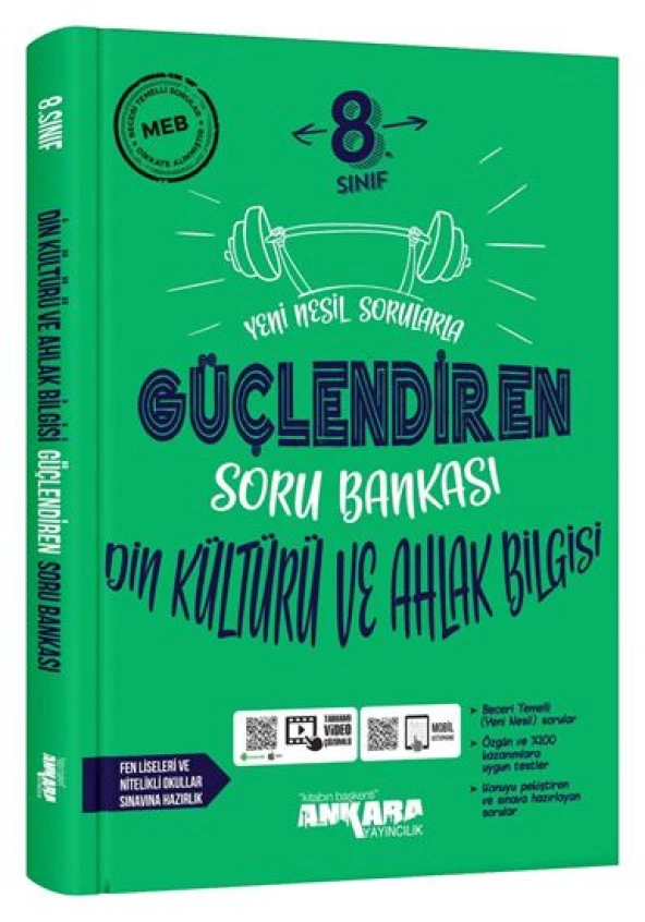 Ankara 8. Sınıf Lgs Din Kültürü Güçlendiren Soru Bankası 2023 ürün görseli 1