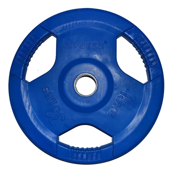 Avessa 15 Kg Olimpik Kauçuk Plaka Mavi MB-12111 ürün görseli 1