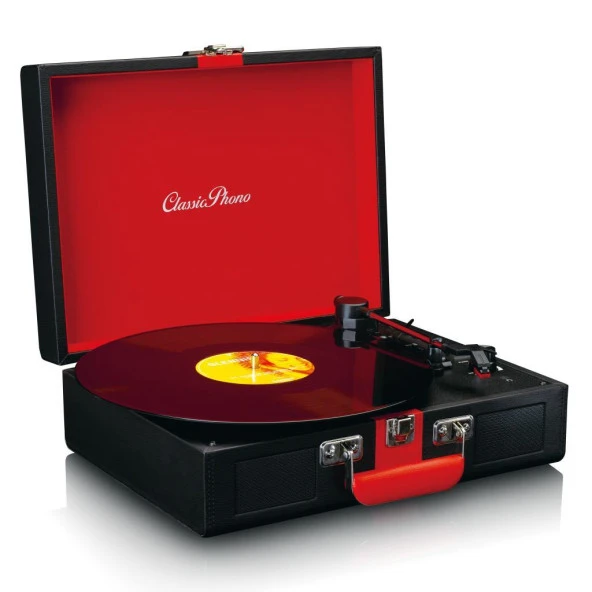 Lenco Classic Phono TT-110 Siyah Hoparlörlü Bluetoothlu Pikap Plak Çalar ürün görseli 1