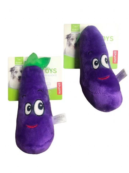 Nunbell Köpek Oyuncağı Peluş Patlıcan ürün görseli 1