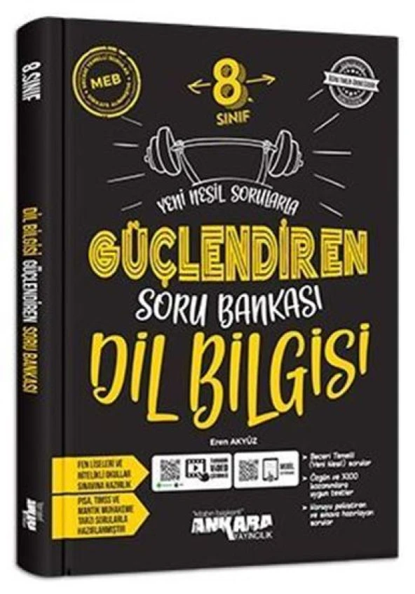 Ankara 8. Sınıf Lgs Dil Bilgisi Güçlendiren Soru Bankası 2023 ürün görseli 1