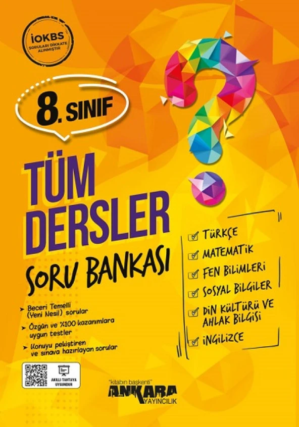Ankara 8. Sınıf Tüm Dersler Soru Bankası 2023 ürün görseli 1
