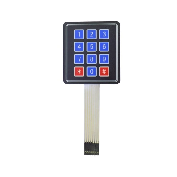 Tuş Takımı Arduino 4x3 Tuş Takım Mebran Modül Set Keypad ürün görseli 1