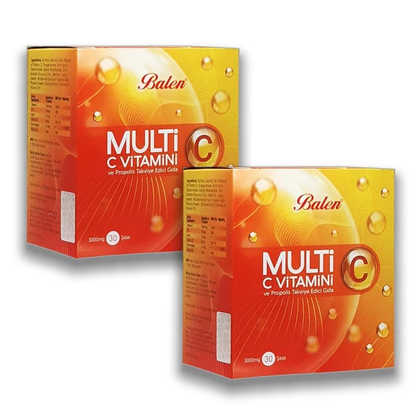 Balen Multi C Vitamini ve Propolisli Takviye Edici Gıda x 2 Adet ürün görseli 1