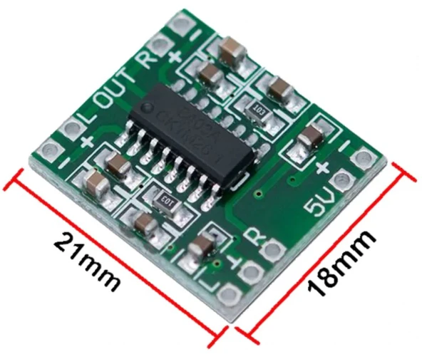 PAM8403 2X3W Stereo Ses Amfilikatörü 5V Mini Amfi Ses Yükseltici - Resim 3