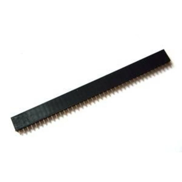 1x40 Pin 2.54mm Düz Pin Dişi (Female) Header Bacak ürün görseli 1