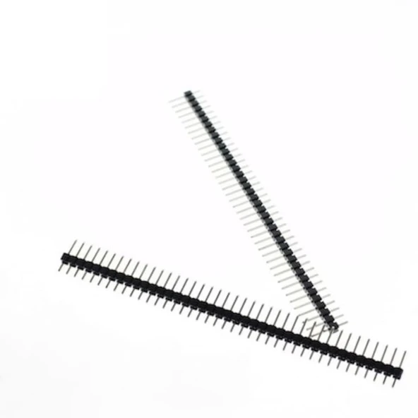 1x40 Pin 2.54mm Düz Pin Erkek (Male) Header Bacak ürün görseli 1