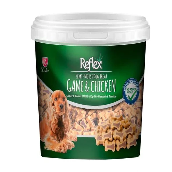 Reflex Semi-Moist Av Hayvanlı ve Tavuklu Yumuşak Köpek Ödül Maması 500 gr ürün görseli 1