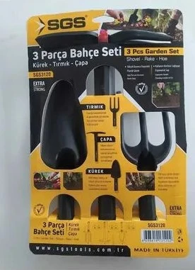 SGS 3120 Bahçe Seti Kürek-Tırmık-Çapa - Resim 2