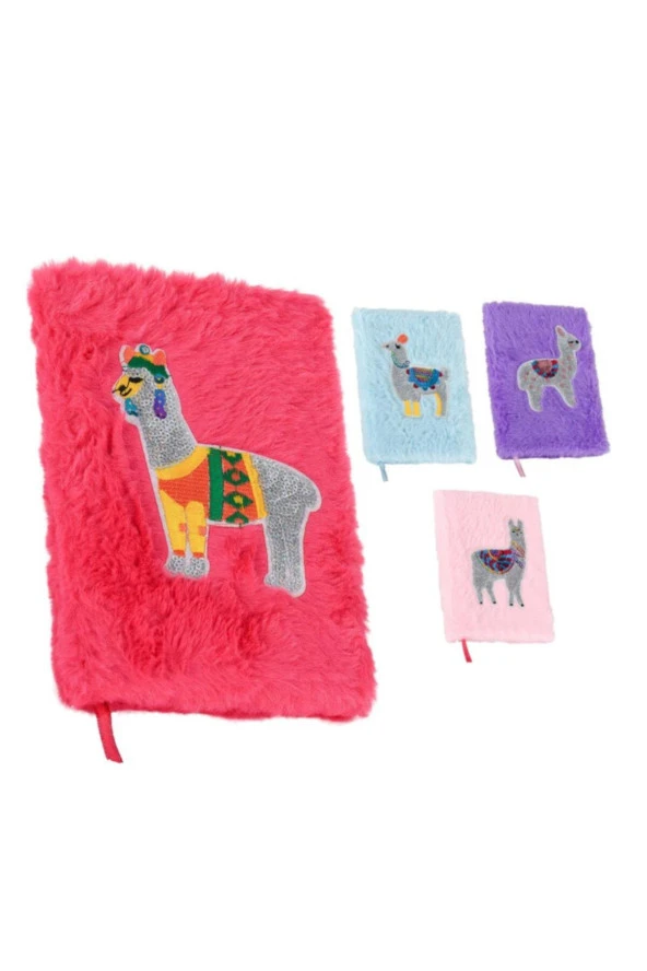 Mikro Hatıra Defteri Peluş 20x14 Cm (Karışık Renklerde) ürün görseli 1
