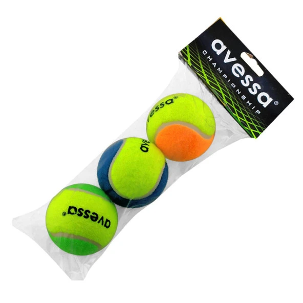 Avessa Tenis Topu 3 Adet Renkli TT-200 ürün görseli 1