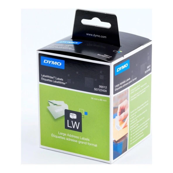 Dymo Label Writer Etiket Adres 520 Lİ 89X36 MM 99012 S0722400 ürün görseli 1
