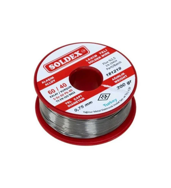 Soldex 200 Gram 0.75mm Lehim Teli ürün görseli 1
