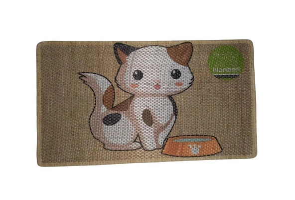 Nanbell Jüt Halı Kedi Tırmalama 70X43 cm Desenli No:2 ürün görseli 1