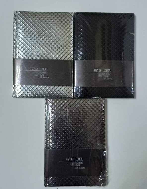 LIZ BALIK SIRTI KARELI DEFTER YALDIZLI (BLS190) ürün görseli 1