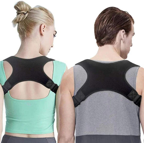 Ankaflex Unisex Siyah Kelebek Dik Durus Korsesi Kamburlu Önleyici Terletmez Korse ürün görseli 1