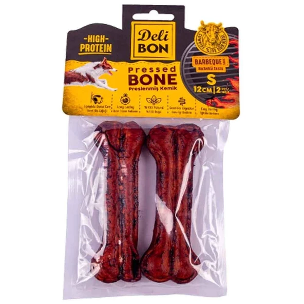 DELİBON DERİ PRES KEMİK 12CM S BOY 2Lİ PAKET BARBEKÜ 12CMX2AD. ürün görseli 1