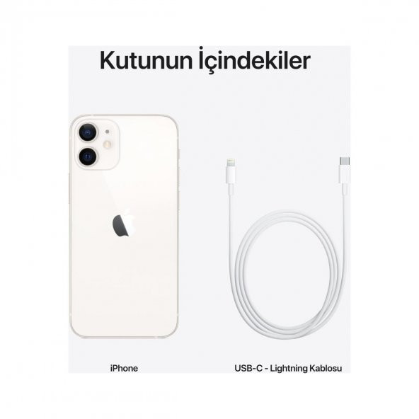 iPhone 12 Mini 64 GB Beyaz - Resim 7