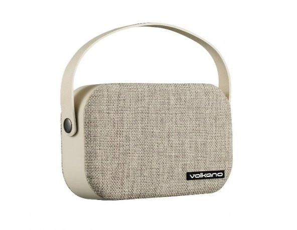 Volkano Fabric Series Kablosuz Bluetooth Hoparlör Açık Gri VK-3020-GRL ürün görseli 1