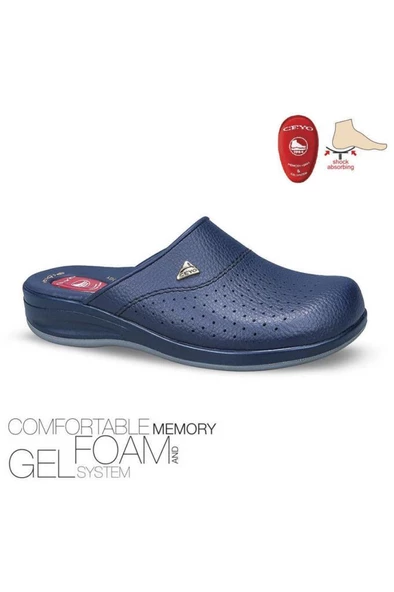 Ceyo 9844 Flex-1 Jelli Anatomik Kadın Sabo Terlik Lacivert 35-40 ürün görseli 1