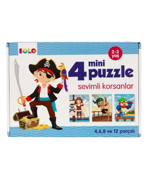 Eolo Sevimli Korsanlar 4 Mini Puzzle - Resim 2