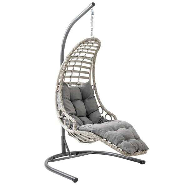 Capri Swing Bodrum Tekli Rattan Bahçe Salıncağı | Balkon Salıncağı - Resim 9