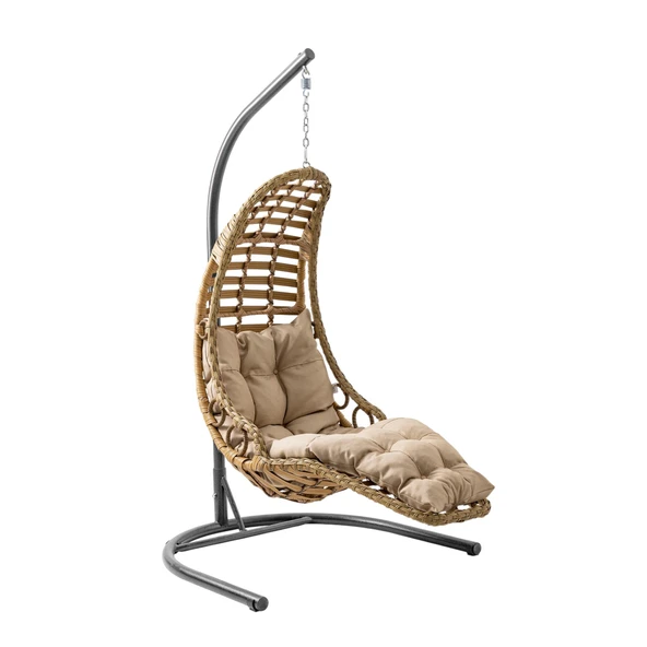 Capri Swing Bodrum Tekli Rattan Bahçe Salıncağı | Balkon Salıncağı - Resim 5