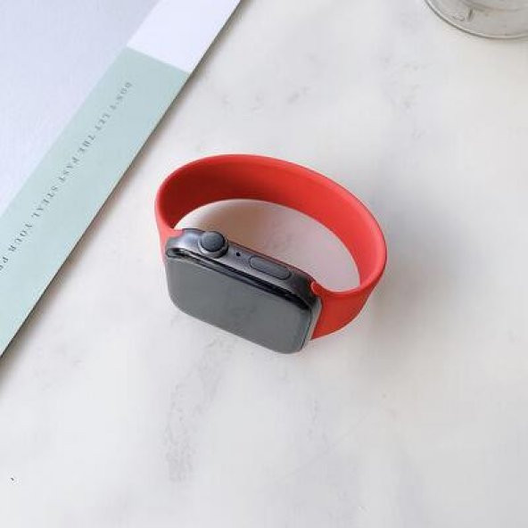 Ceponya Apple Watch 40mm KRD-31 Solo Loop Large Kordon - Resim 3