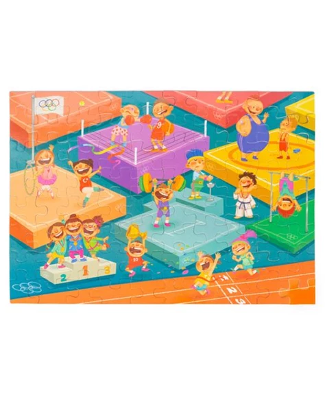 80 Parça Yer Puzzle Olimpiyatlar - Resim 4