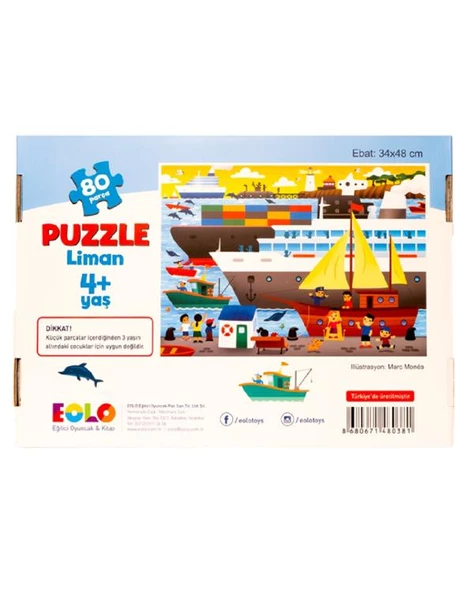 Eolo Liman Puzzle 80 Parça - Resim 2