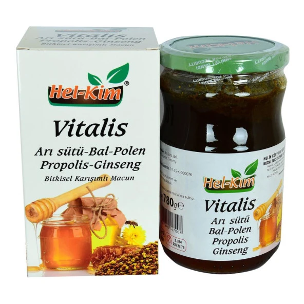 Hel-Kim Vitalis Arı Sütü Bal Polen Propolis Ginseng Macunu 780Gr ürün görseli 1