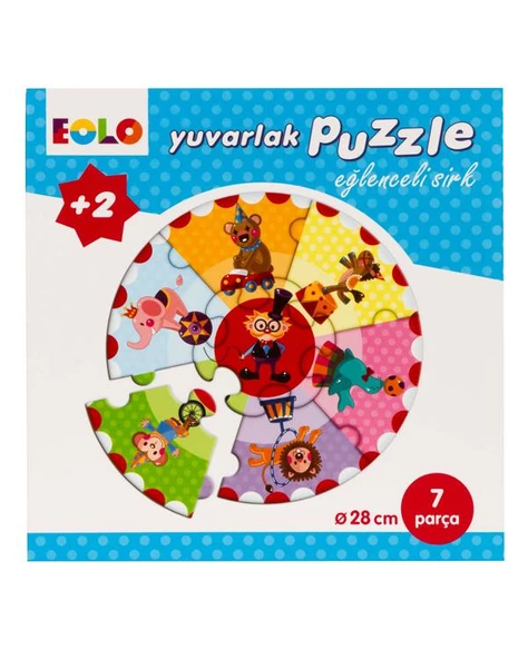 Yuvarlak Puzzle Eğlenceli Sirk Eolo Yayınları ürün görseli 1