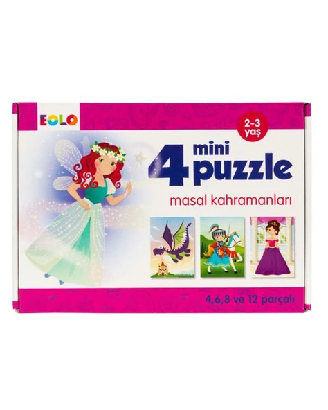 Eolo Masal Kahramanları 4 Mini Puzzle - Resim 2