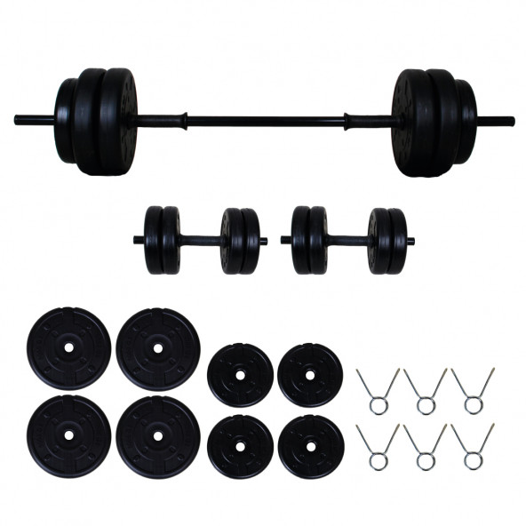 35 kg Dambıl Seti (Dumbell), Halter Seti ve Ağırlık Seti ürün görseli 1