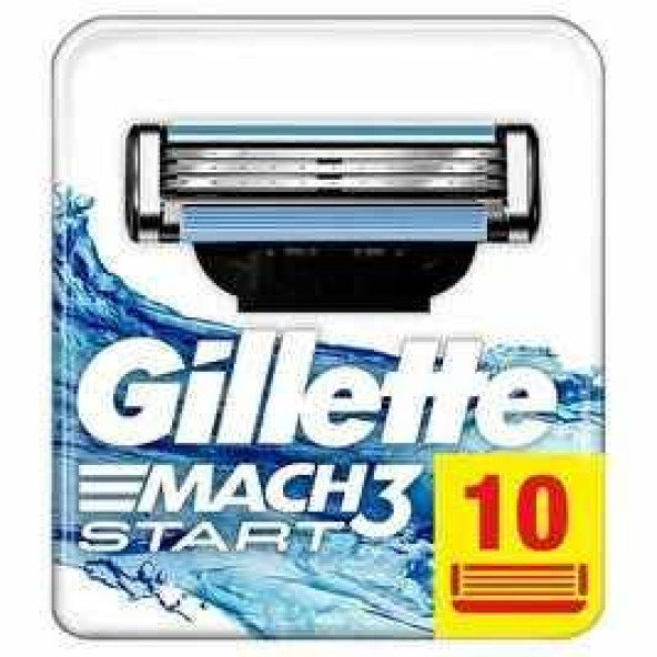 Gillette Mach3 Start Erkek Yedek Tıraş Bıçağı 10'lu ürün görseli 1