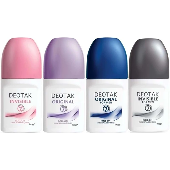 Deotak Roll-On 35ML(Original/Invısıble_Women/Kadın) (Original/Invısıble_Formen/Erkek)Karma(4 Lü Set) ürün görseli 1