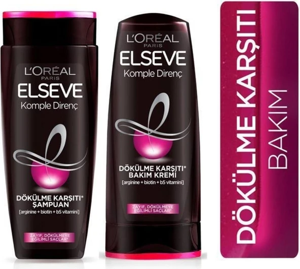 Elseve Komple Direnç Dökülme Karşıtı Bakım Seti 390 ml ürün görseli 1