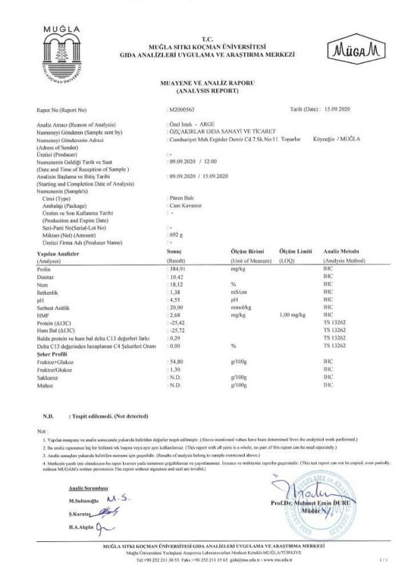 Kb Köyceğiz Balı Püren Balı 660 G Cam Kavanoz - Resim 8