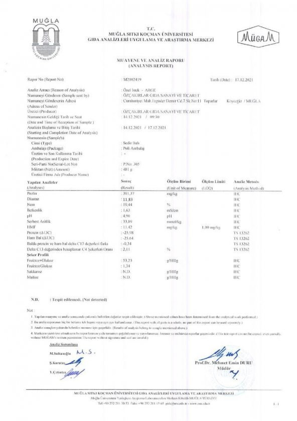 Kb Köyceğiz Balı Sedir Balı 250 G Cam Kavanoz - Resim 7