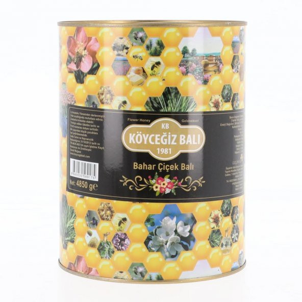 Kb Köyceğiz Balı Bahar Çiçek Balı 4850 G Teneke ürün görseli 1