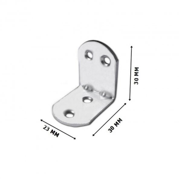 Mobilya Dolap Köşe Bağlantısı L Demir Gönye Sabitleme 30X30X23 mm (10 Adet) ürün görseli 1