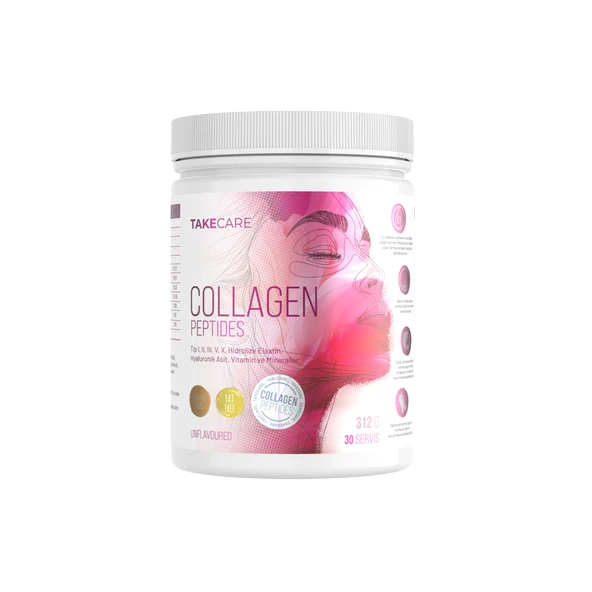 Takecare Collagen Peptides Tip I, II, III, V, X, Hidrolize Elastin, Hyaluronik Asit, Vitamin ve Mineraller ürün görseli 1